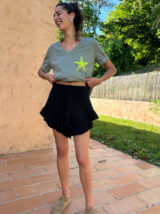 Jupe short Noire