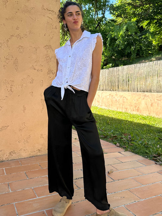 Pantalon Fluide Noir