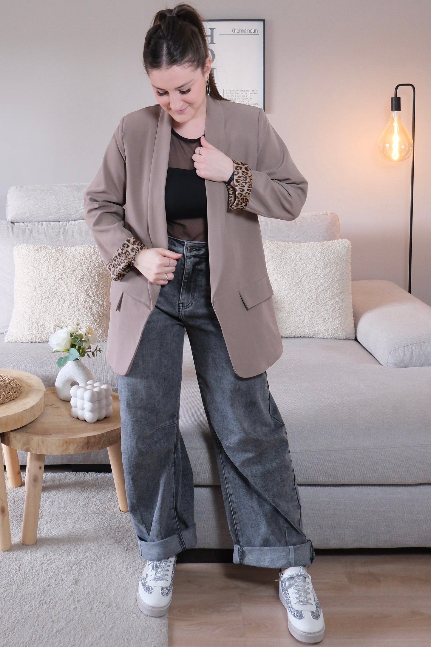 Veste Blazer Taupe (léopard)