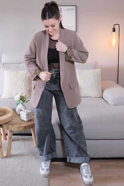 Veste Blazer Taupe (léopard)