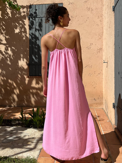 Robe Rose bonbon fluide