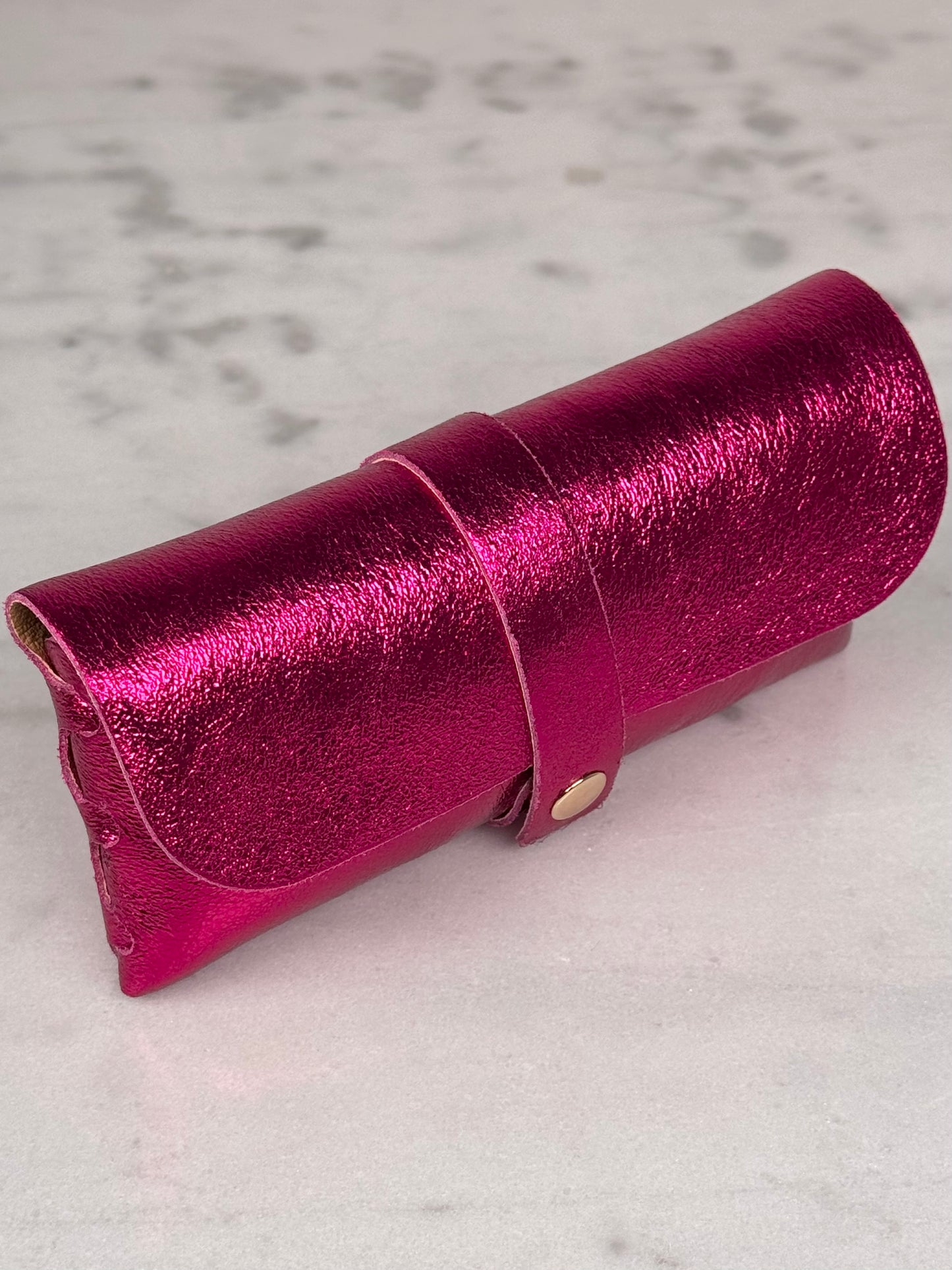 Étui lunette Rose foncé (fermeture aimant)