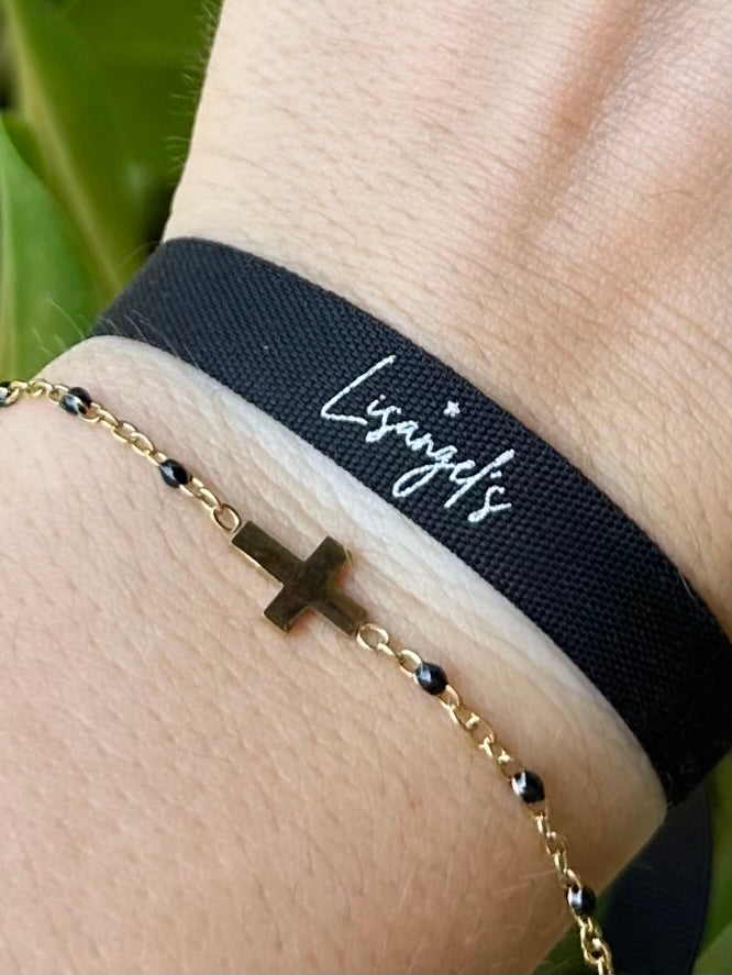 Bracelet Lowënna doré/noir
