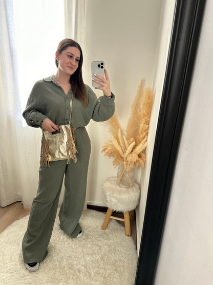 Sac Cuir Or Brillant