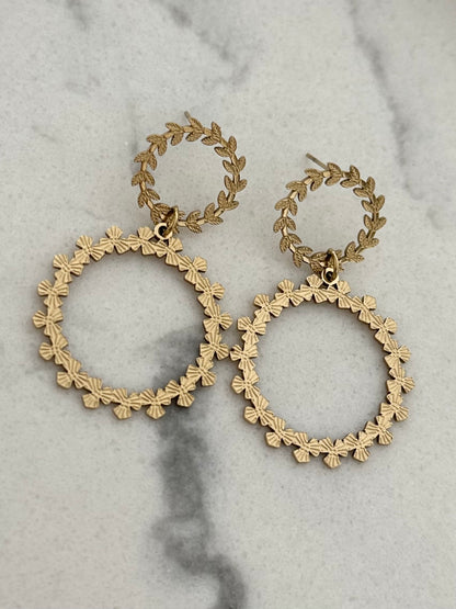 Boucles d'oreilles Marjorie doré