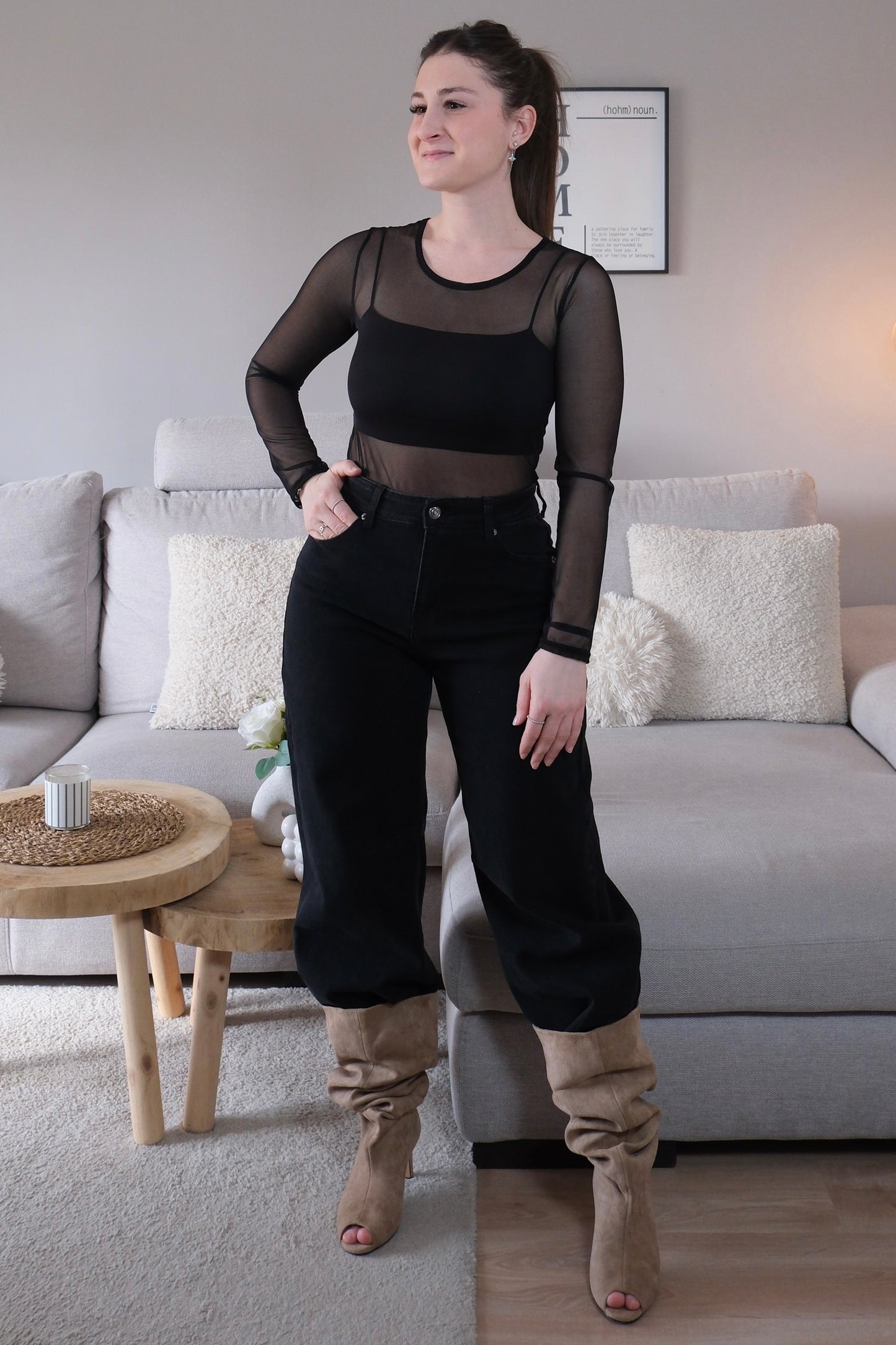 Jean Balloon Fit Noir