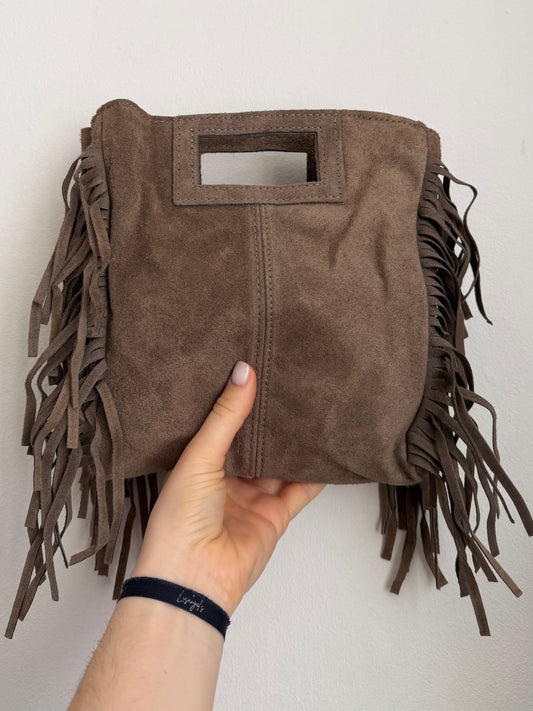 Sac Cuir Daim Taupe