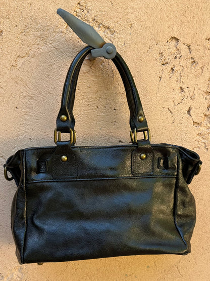 Sac Cuir Noir brillant
