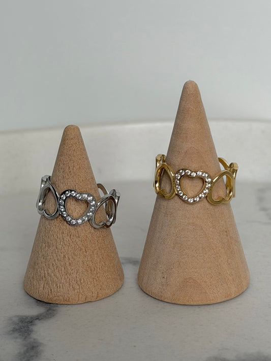 Bague Coeur brillant