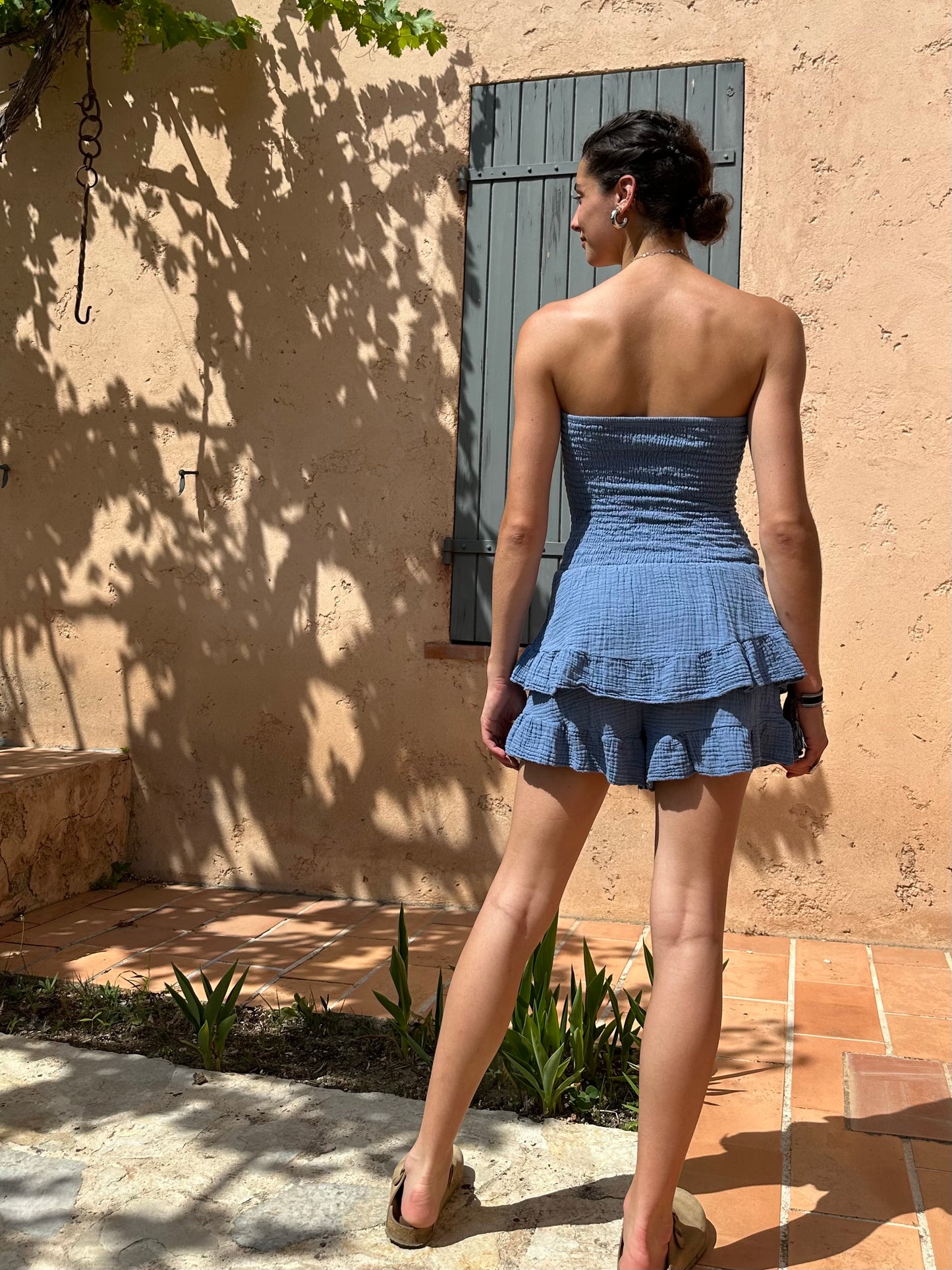Combi short Bleue