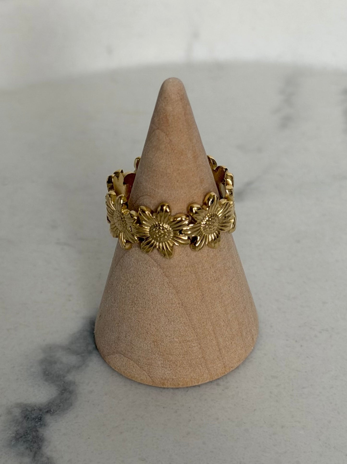 Bague Fleur doré