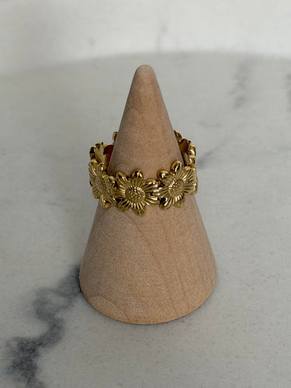 Bague Fleur doré