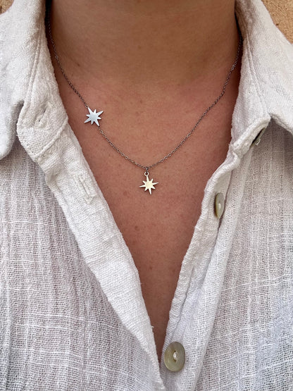 Collier Étoile filante argenté