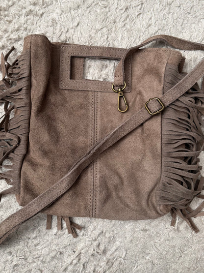 Sac Cuir Daim Taupe