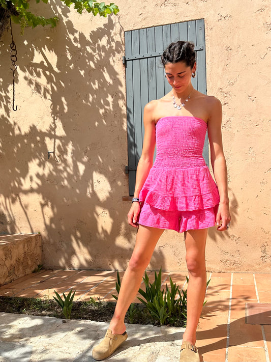 Combi short Rose