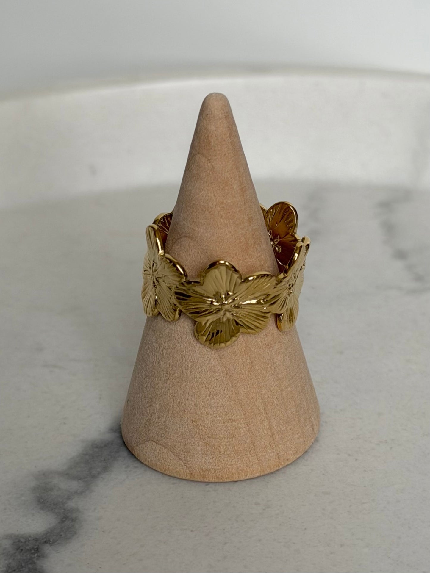 Bague Fleur doré