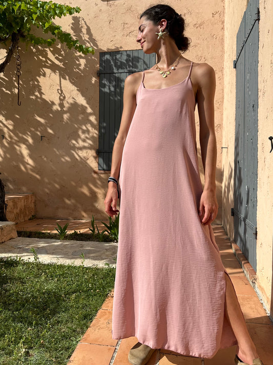 Robe Rose clair fluide