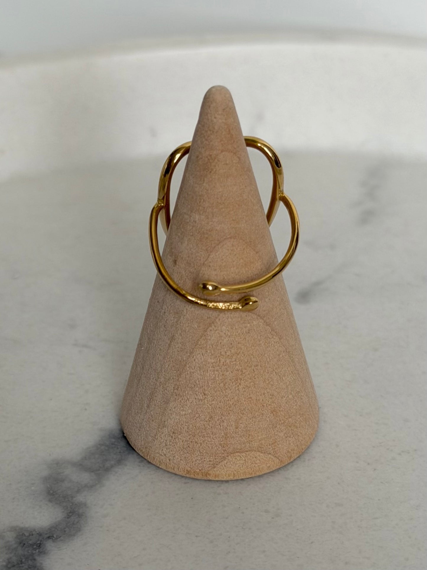 Bague Coeur doré