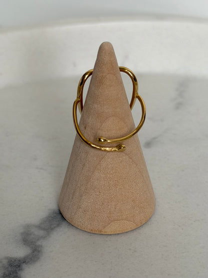 Bague Coeur doré
