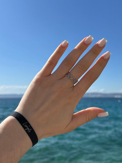Bague Étoile Infini Argenté