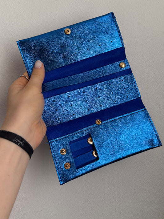 Pochette bijoux Bleue