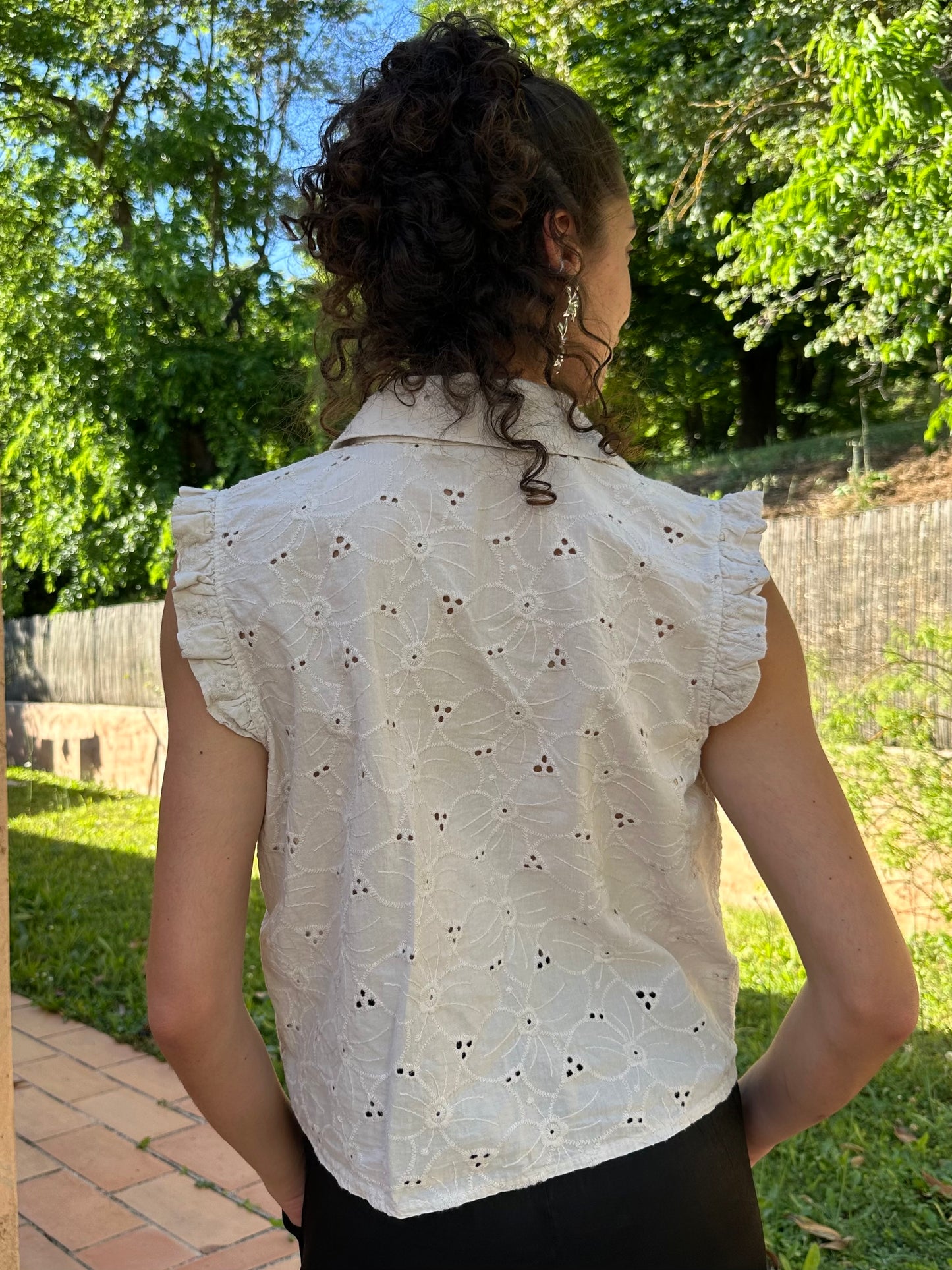 Top Fleur Beige
