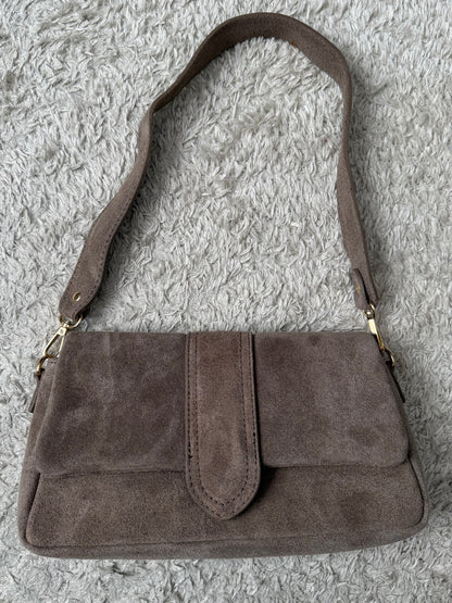 Sac cuir daim Beige