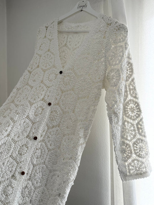 Robe Crochet Blanche