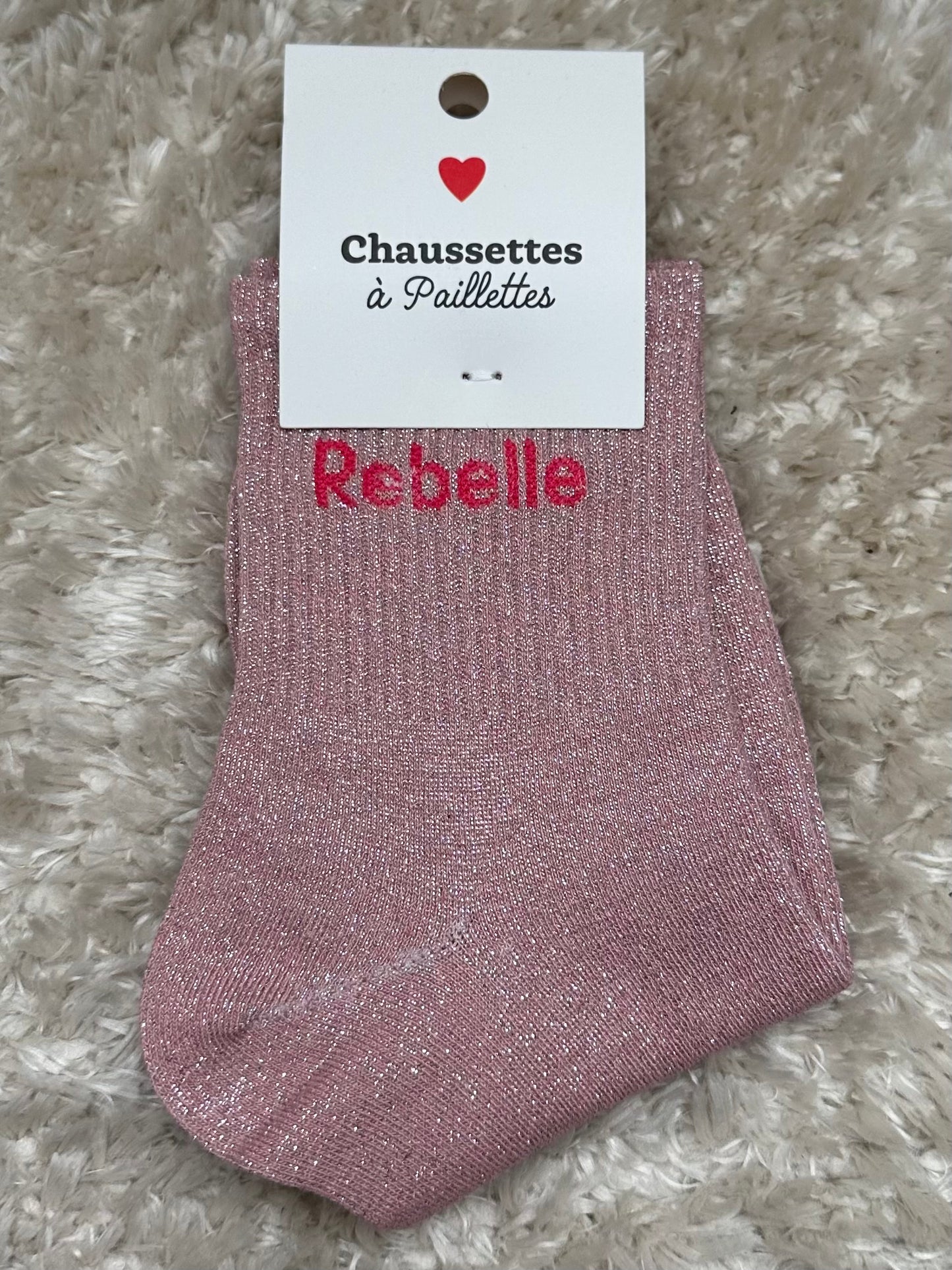 Chaussette « Rebelle » Brillante