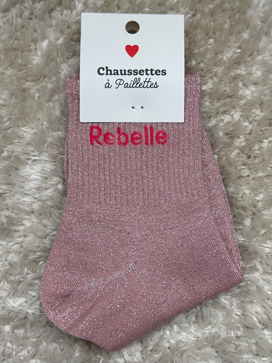 Chaussette « Rebelle » Brillante