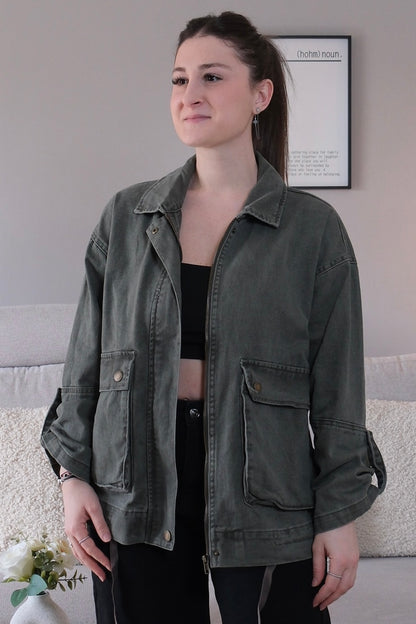 Veste Jeans Kaki