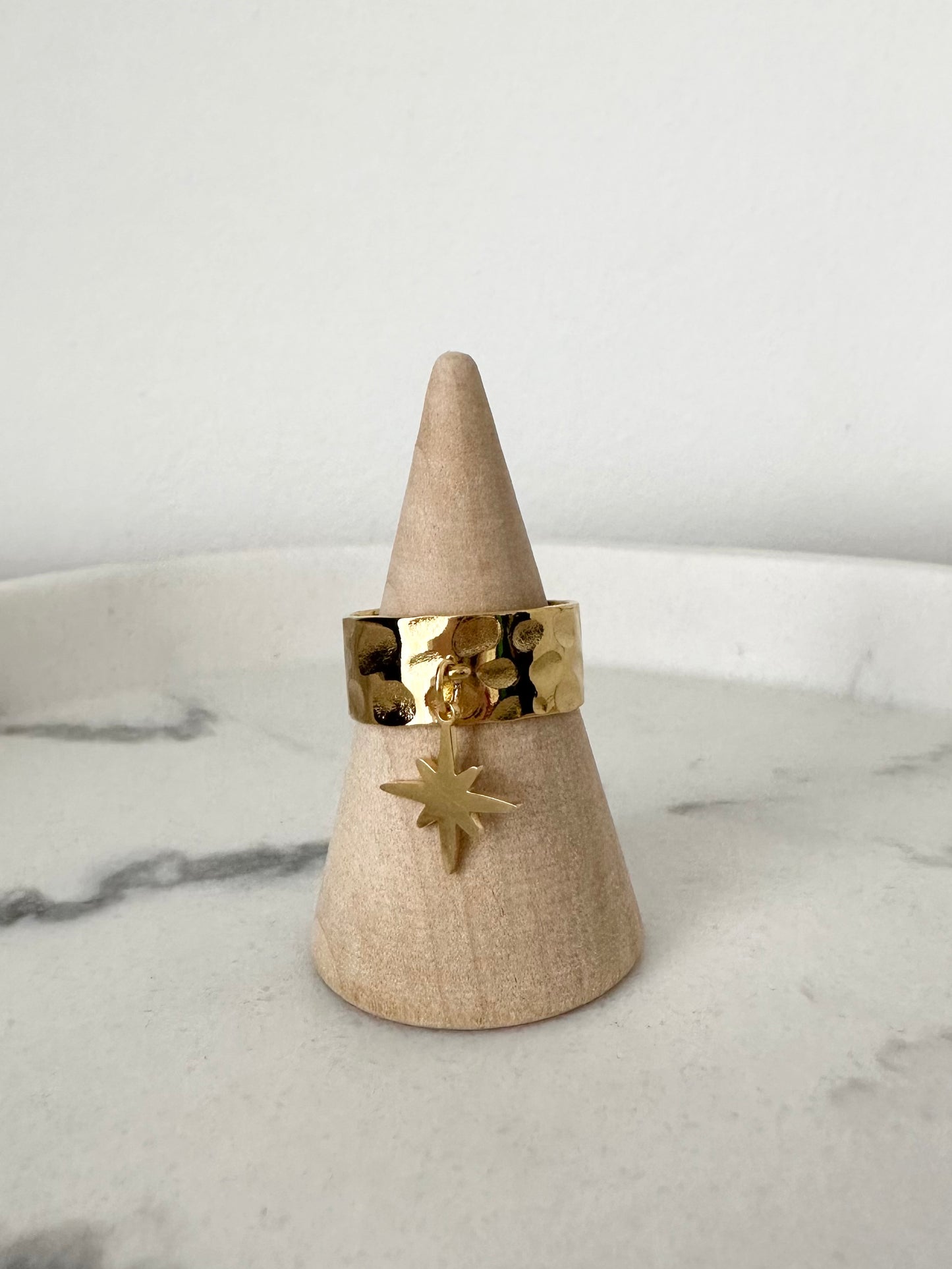Bague Étoile Filante Doré