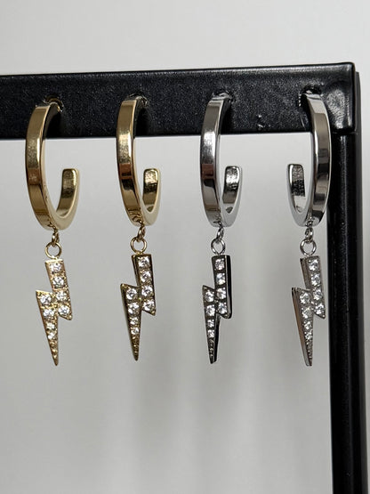 Boucles d'oreilles Éclair brillant