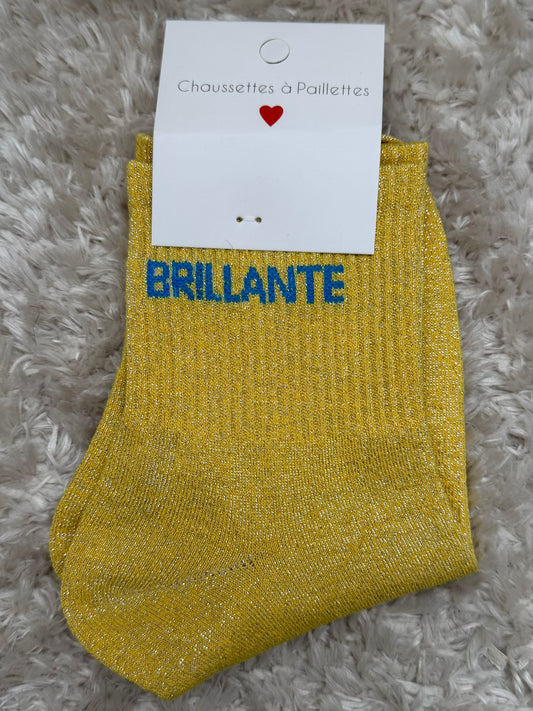 Chaussette « Brillante » brillante