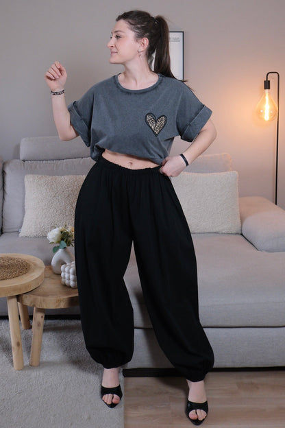 Tee shirt Coeur Léopard