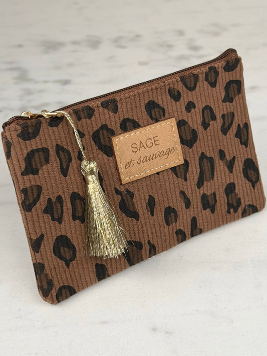 Pochette « Sage & sauvage » marron