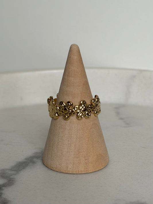 Bague Fleur doré