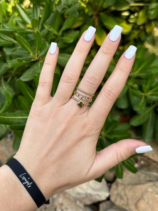 Bague Trèfle doré