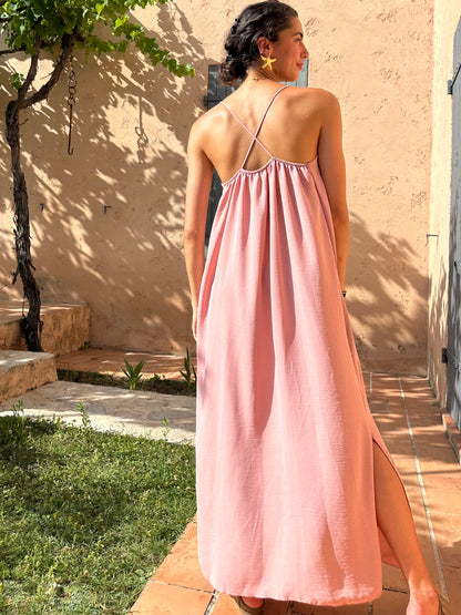 Robe Rose clair fluide