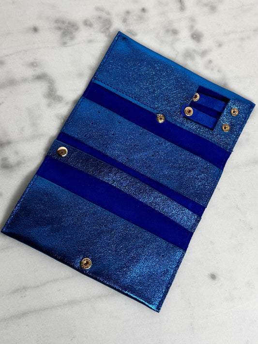 Pochette bijoux Bleue