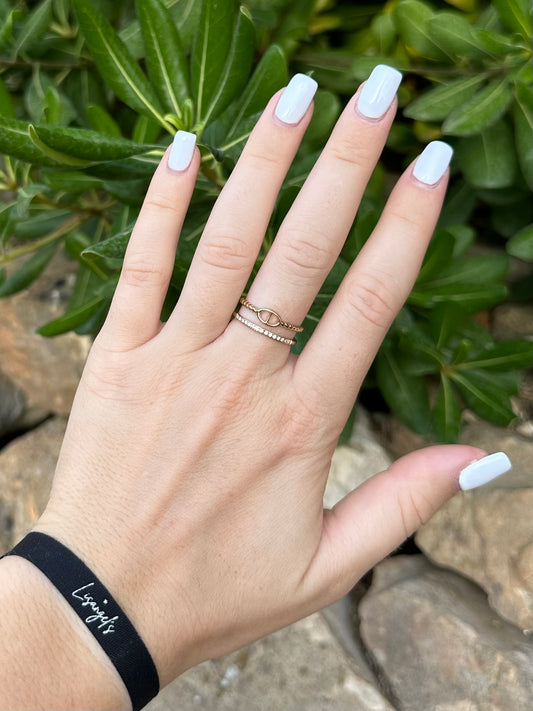Bague Tiffany doré