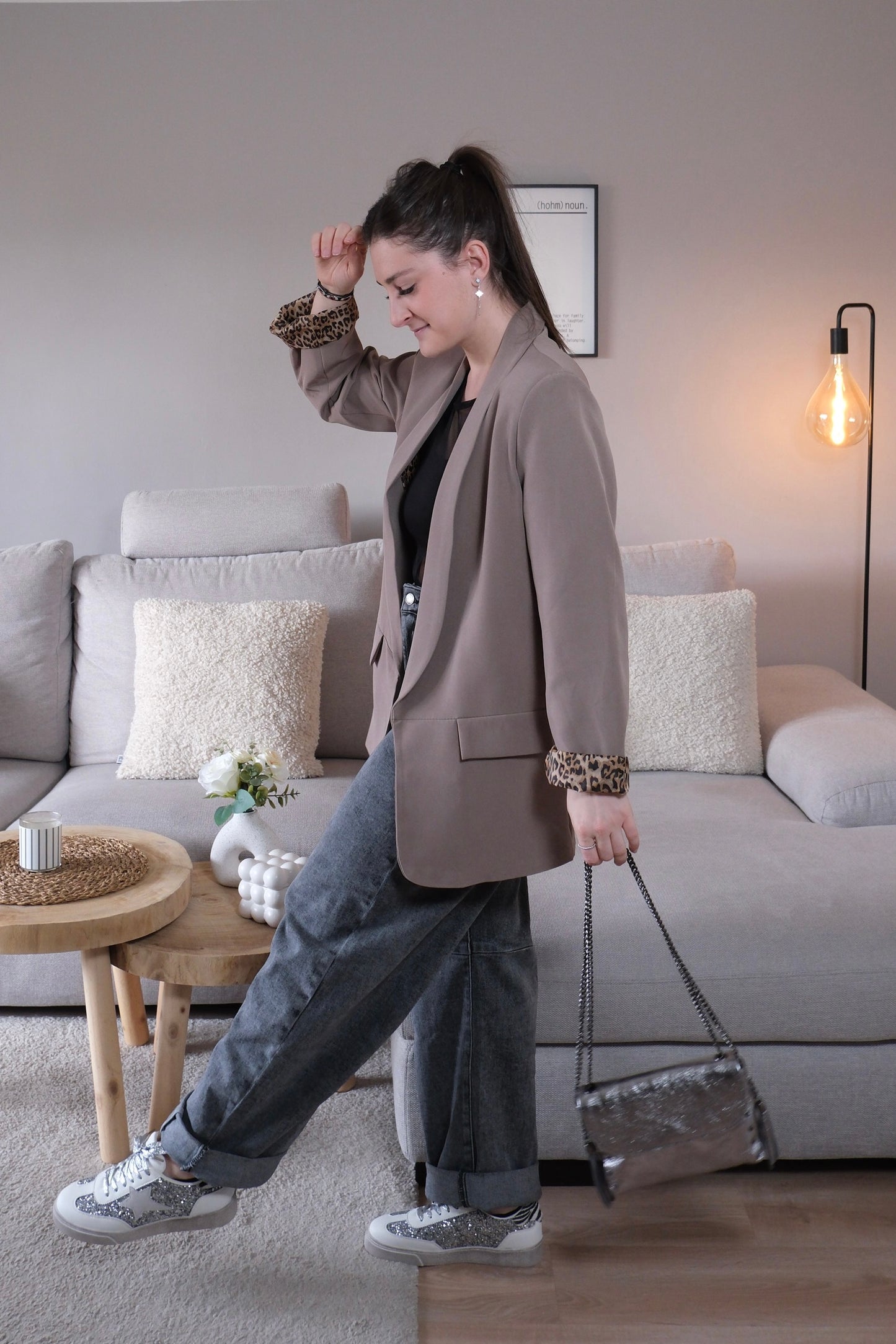 Veste Blazer Taupe (léopard)