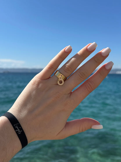 Bague Menottes Doré