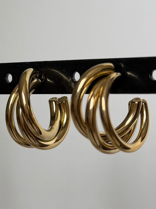 Boucles d'oreilles doré
