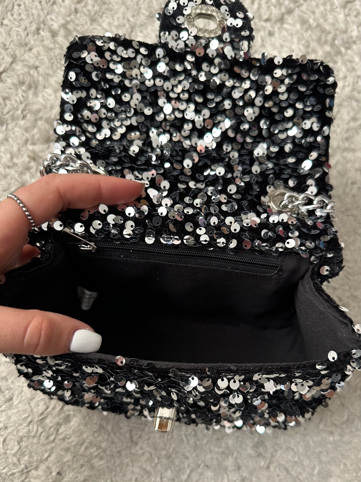 Sac noir Sequin