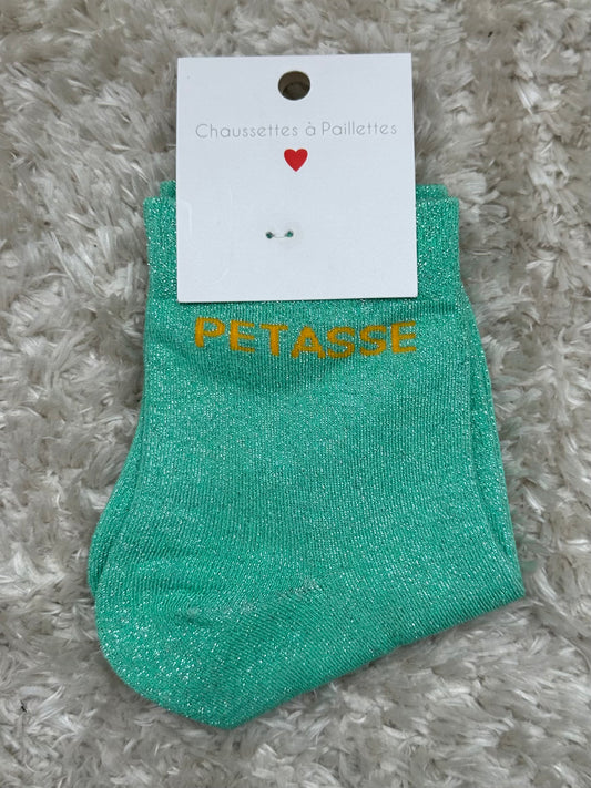 Chaussette « Petasse » brillante
