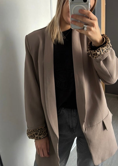 Veste Blazer Taupe (léopard)