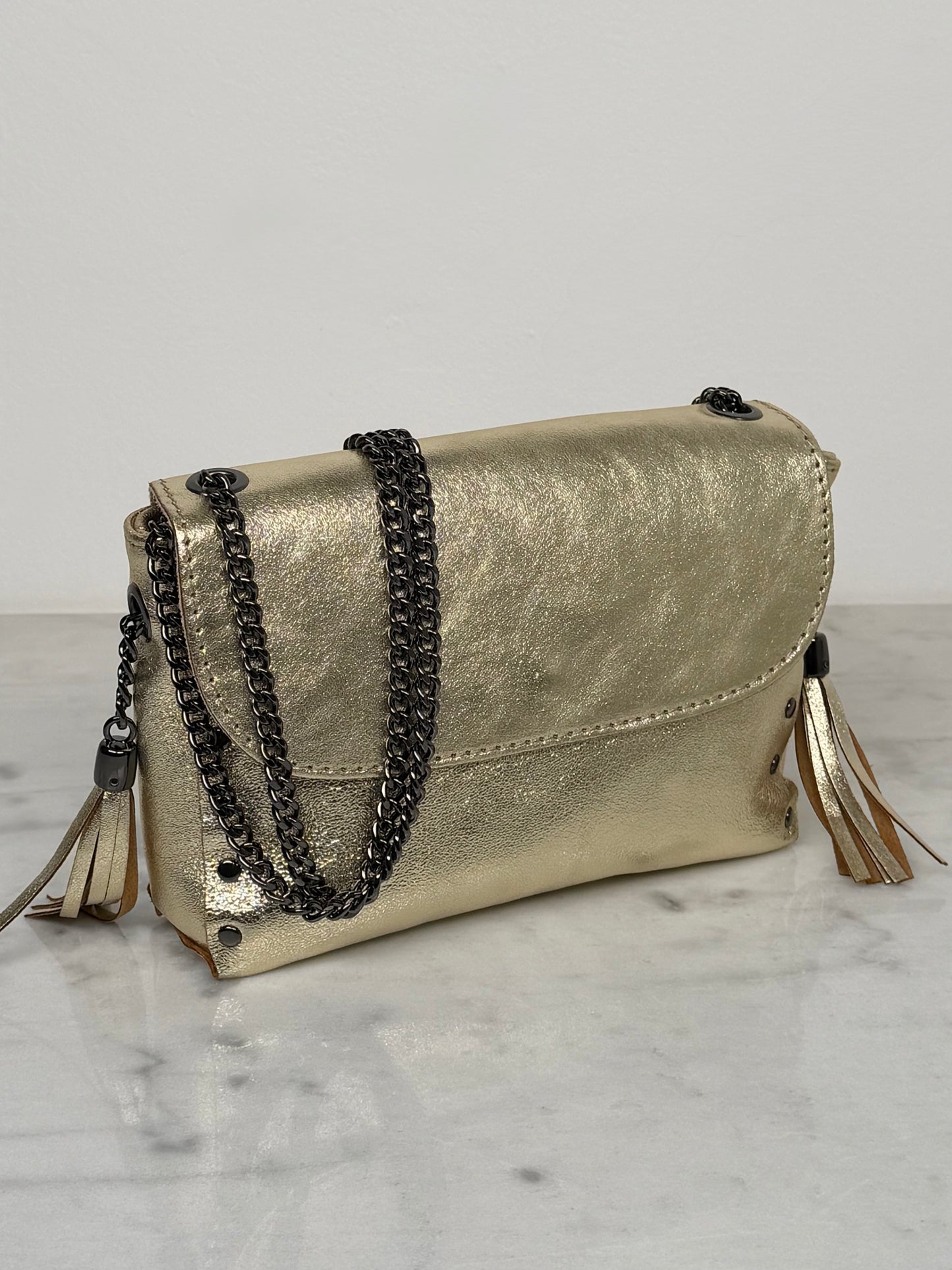 Sac cuir Or