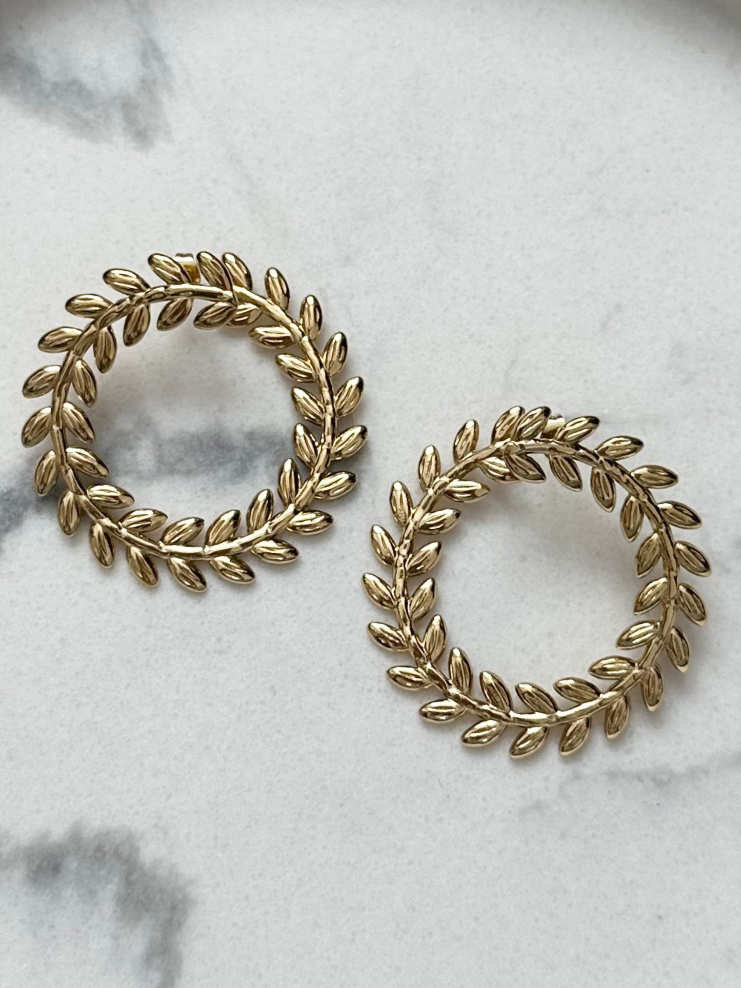 Boucles d'oreilles Fleur doré