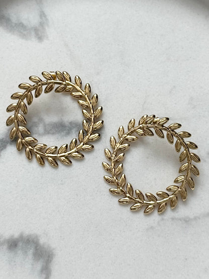 Boucles d'oreilles Fleur doré